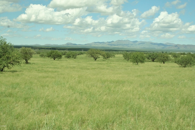 mountain view with a rural view