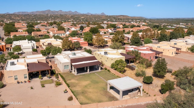 bird's eye view featuring a mountain view