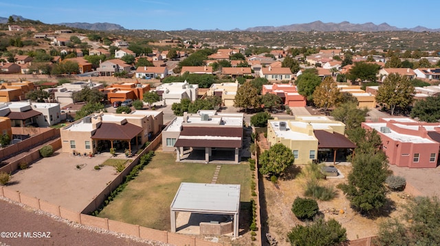 bird's eye view featuring a mountain view