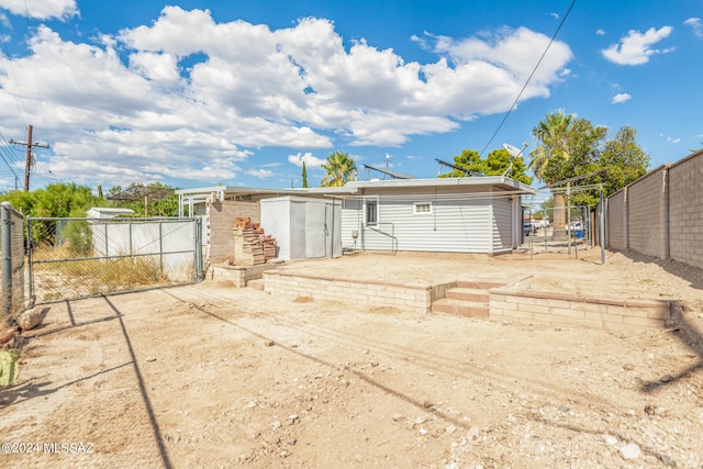 view of back of property