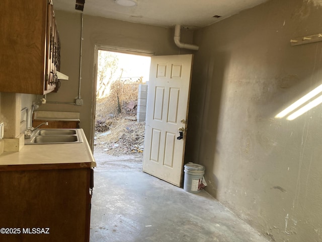 doorway featuring sink