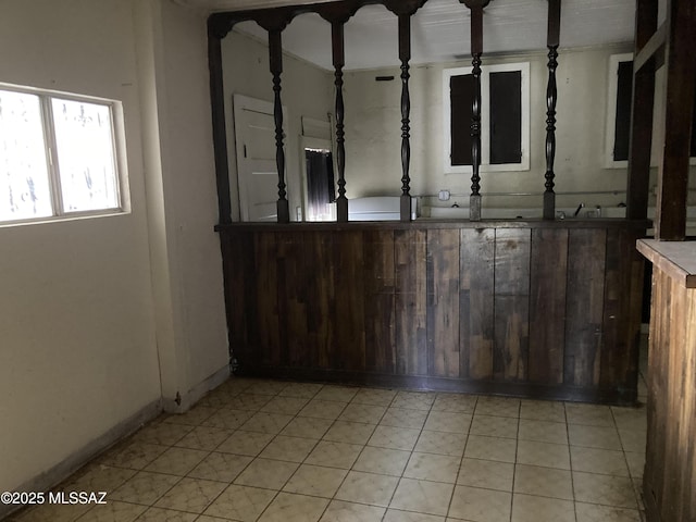 view of tiled spare room