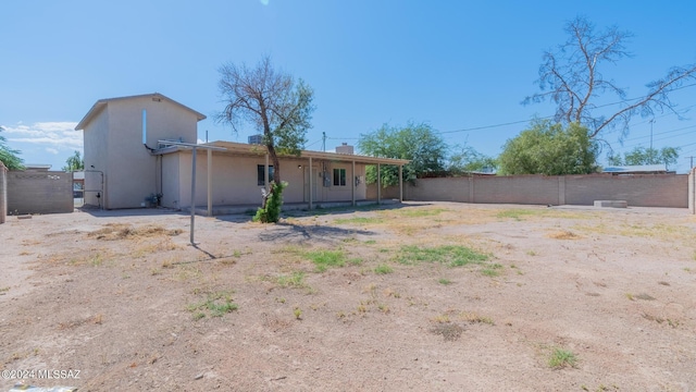 view of back of property