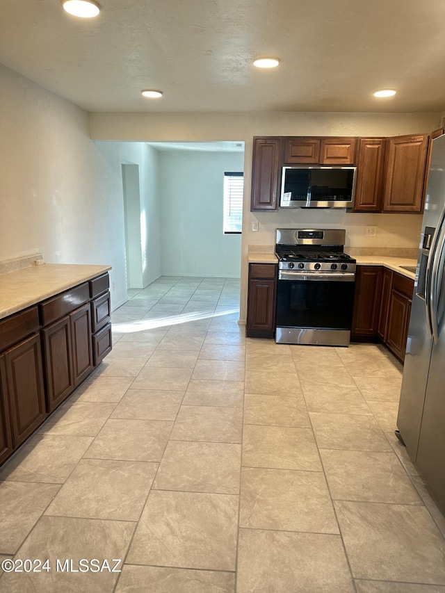 kitchen with stainless steel appliances