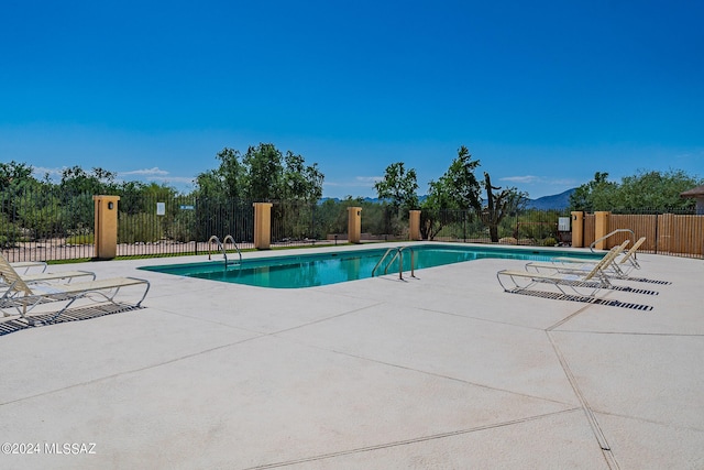 view of pool with a patio area