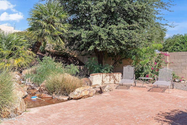 63156 E Flower Ridge Dr, Saddlebrooke, AZ 85739 - view of patio with a fenced backyard