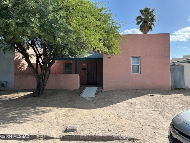 view of pueblo-style home