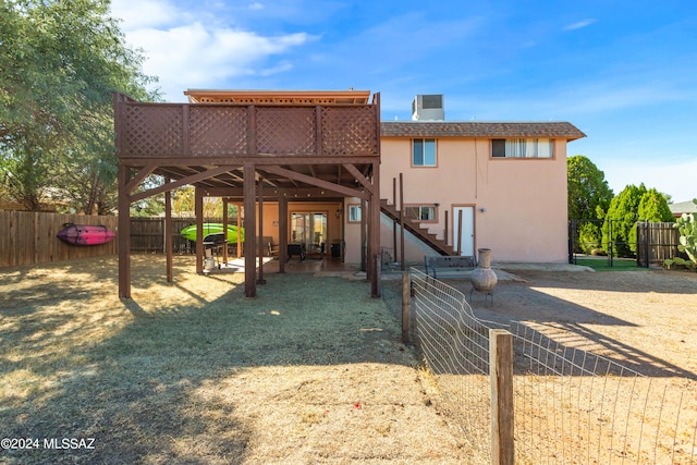 view of rear view of property