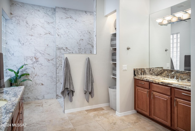 bathroom with vanity