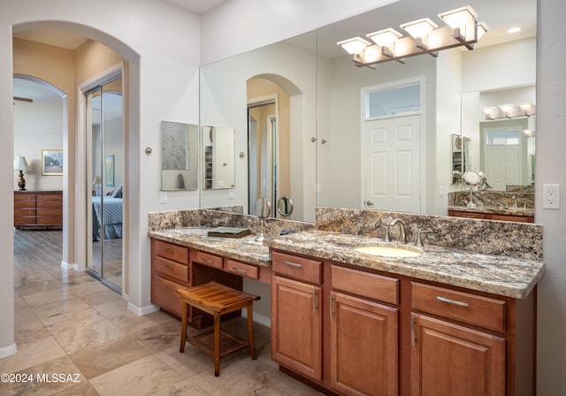 bathroom featuring vanity