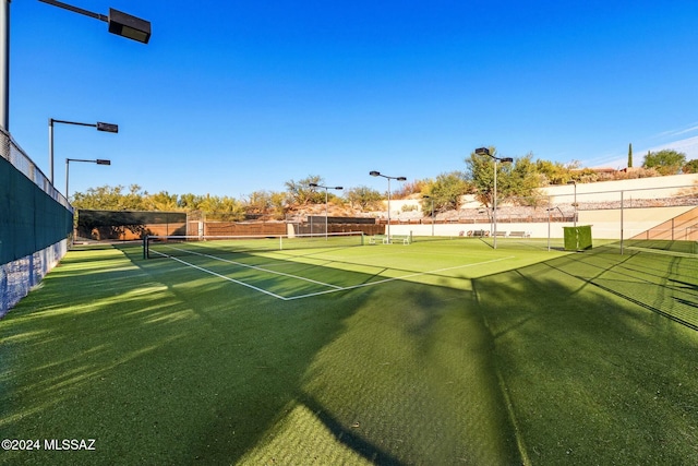 view of tennis court