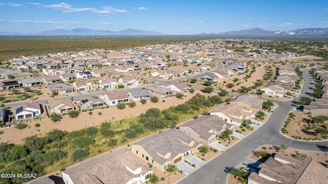 aerial view featuring a mountain view