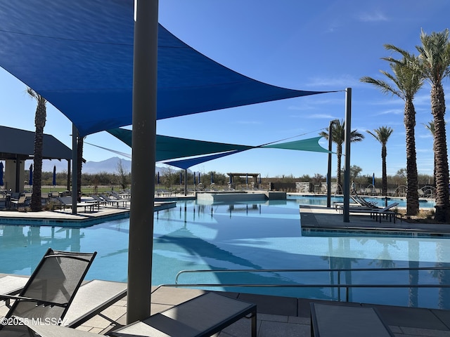 pool featuring a patio