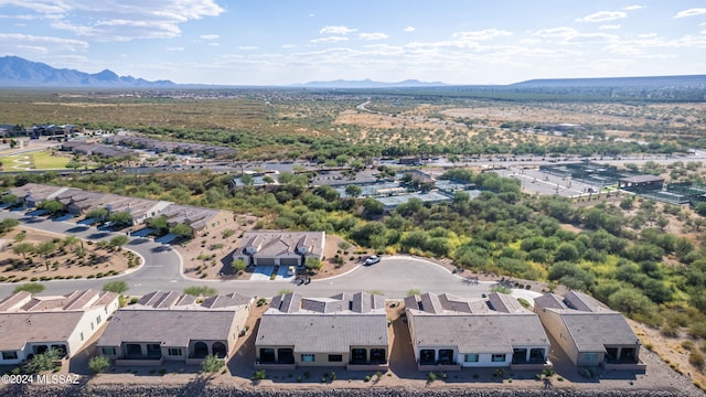 aerial view featuring a mountain view