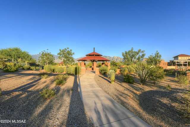 view of home's community with a gazebo