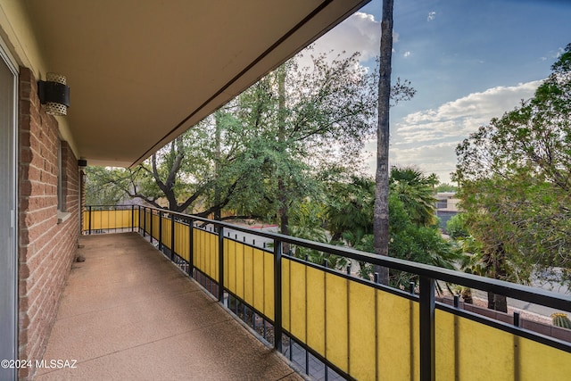 view of balcony