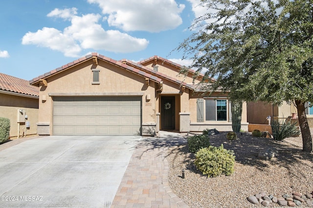 view of front of home featuring a garage