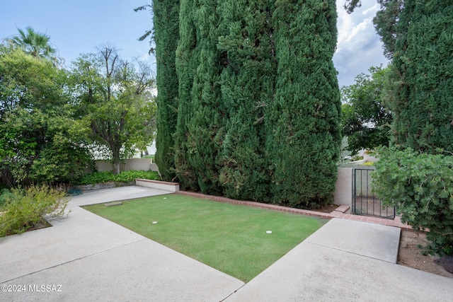 view of yard with a patio