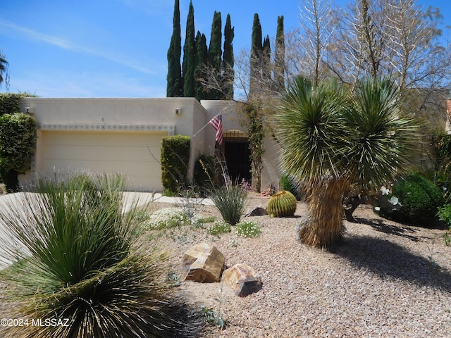 view of pueblo-style home