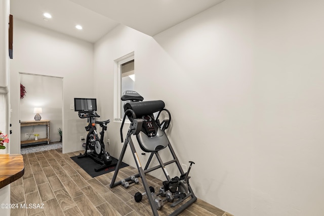 13123 E Molokai Ln, Vail, AZ 85641 - workout area with recessed lighting and wood finished floors