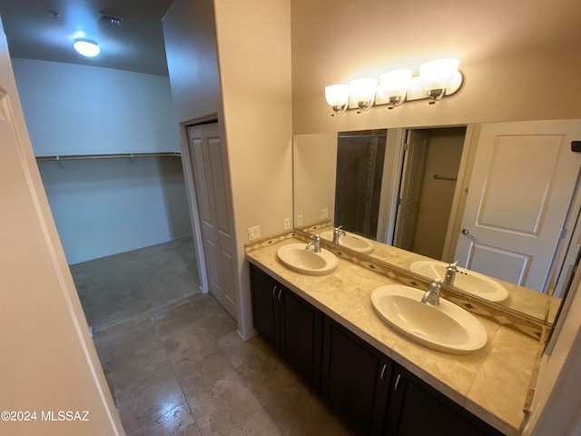 bathroom with vanity