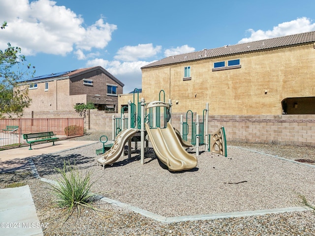 view of jungle gym