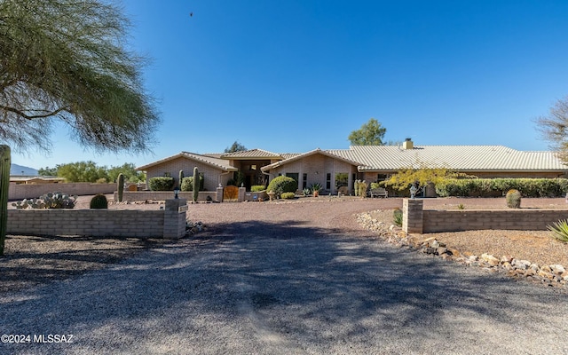 view of ranch-style house