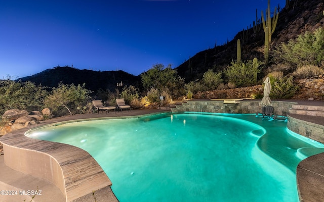 15251 N Dove Canyon Pass, Marana, AZ 85658 - outdoor pool with a mountain view
