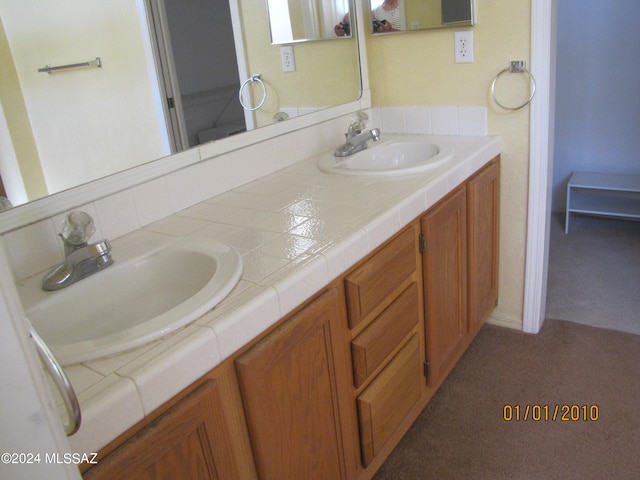 bathroom featuring vanity