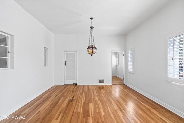 interior space with wood-type flooring