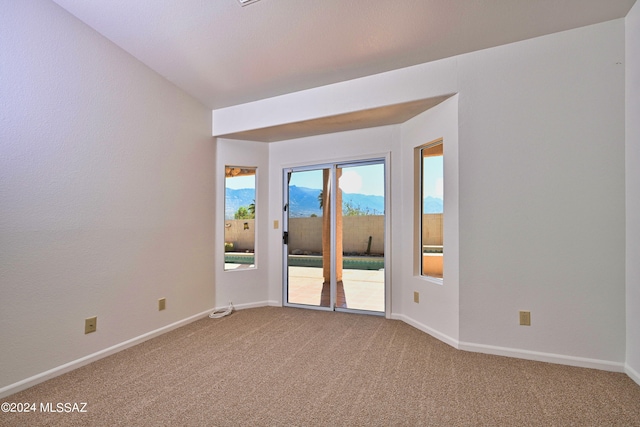 view of carpeted empty room