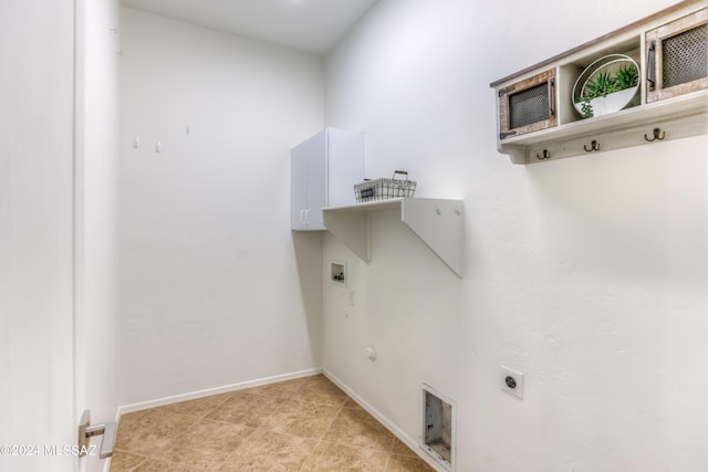 washroom featuring electric dryer hookup, hookup for a gas dryer, and hookup for a washing machine