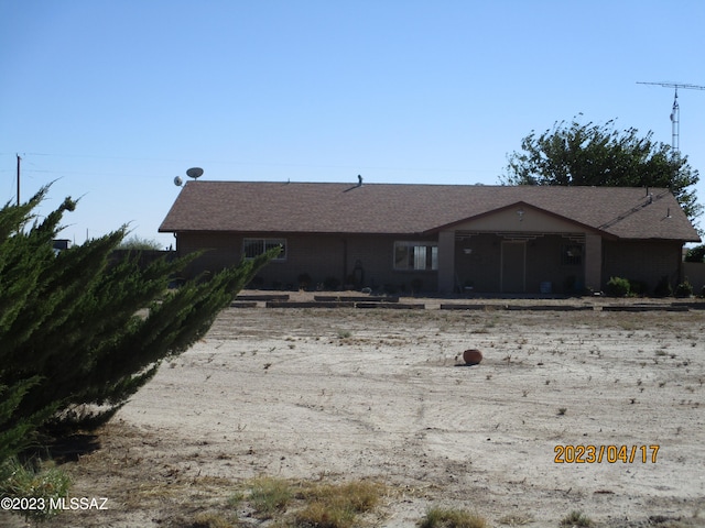 view of front of home