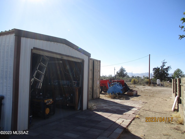 view of outbuilding