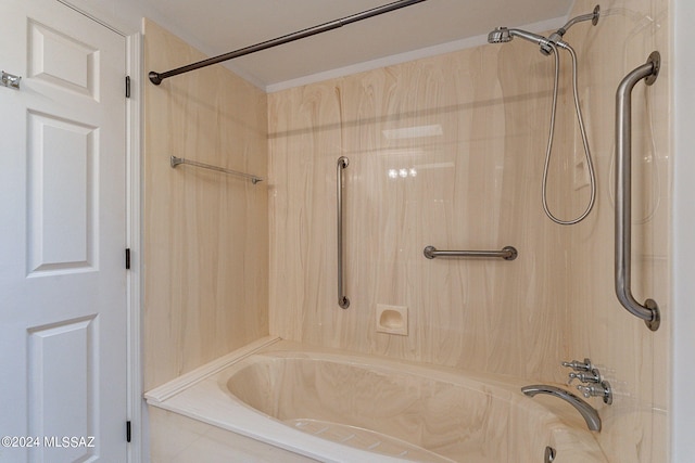 bathroom featuring tub / shower combination