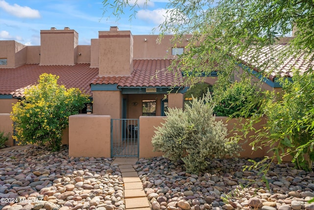 view of southwest-style home