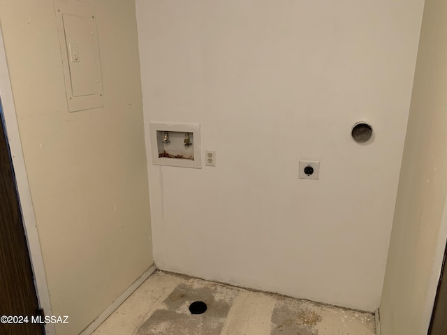 6352 N Barcelona Ln Unit 106, Tucson, AZ 85704 - laundry area featuring hookup for an electric dryer, washer hookup, and electric panel
