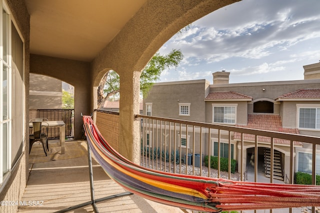 view of balcony