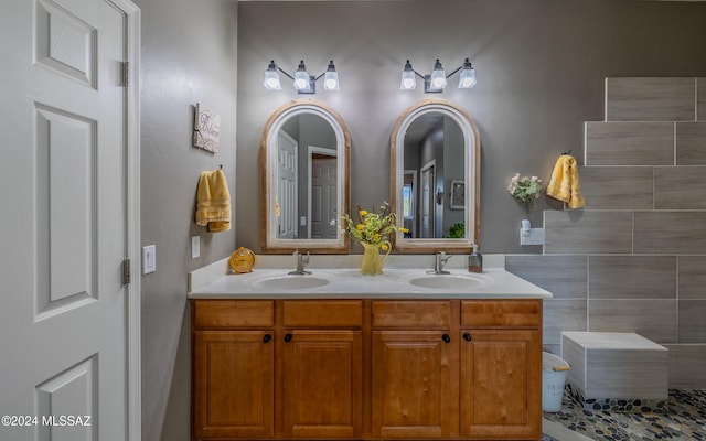 bathroom with vanity