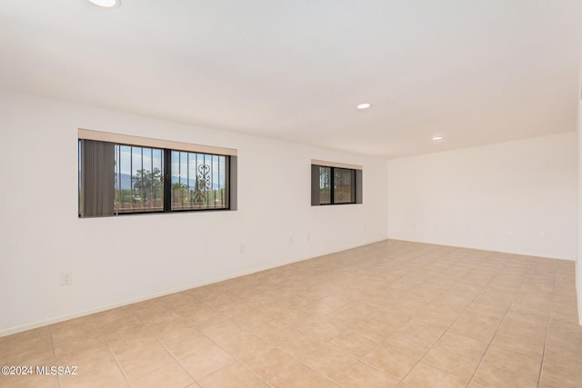 view of tiled spare room