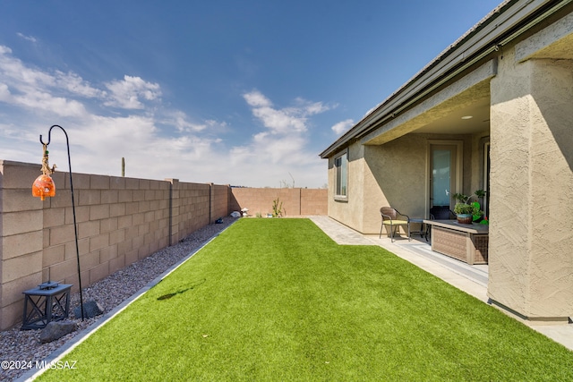 view of yard featuring a patio area