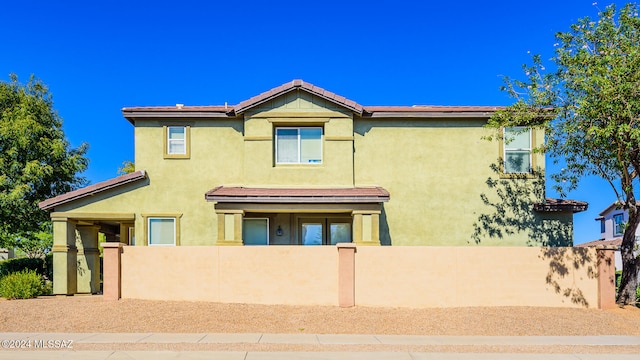 view of mediterranean / spanish-style home