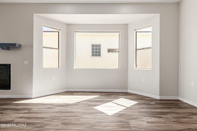 unfurnished room featuring hardwood / wood-style floors