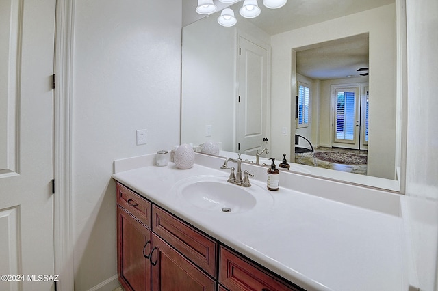 bathroom featuring vanity