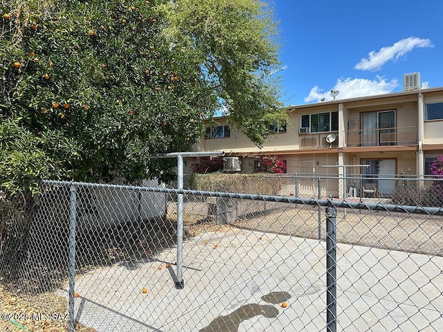 view of front of property with fence