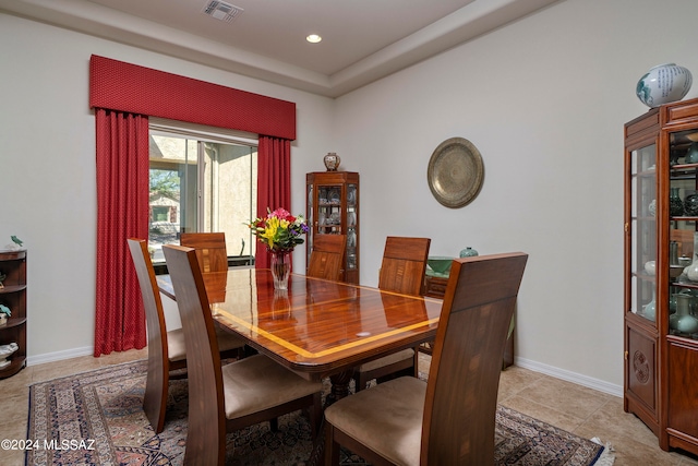 view of dining area