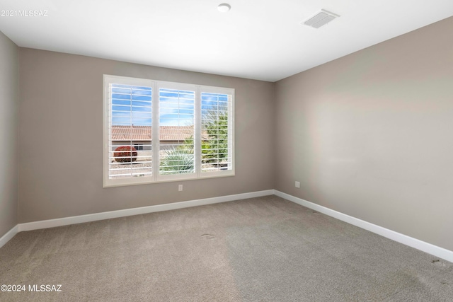 view of carpeted empty room