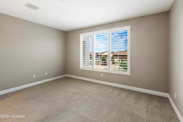 view of carpeted empty room