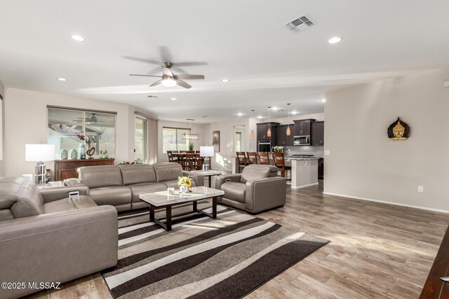 dining space featuring light hardwood / wood-style flooring