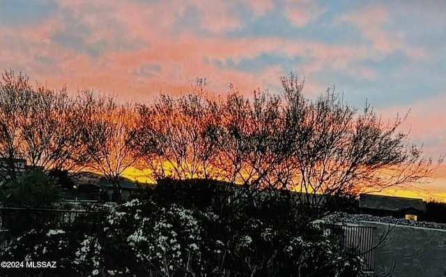 view of nature at dusk